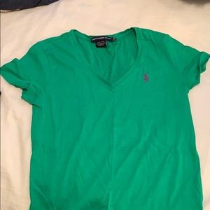 NWOT Green Polo V-Neck T Shirt